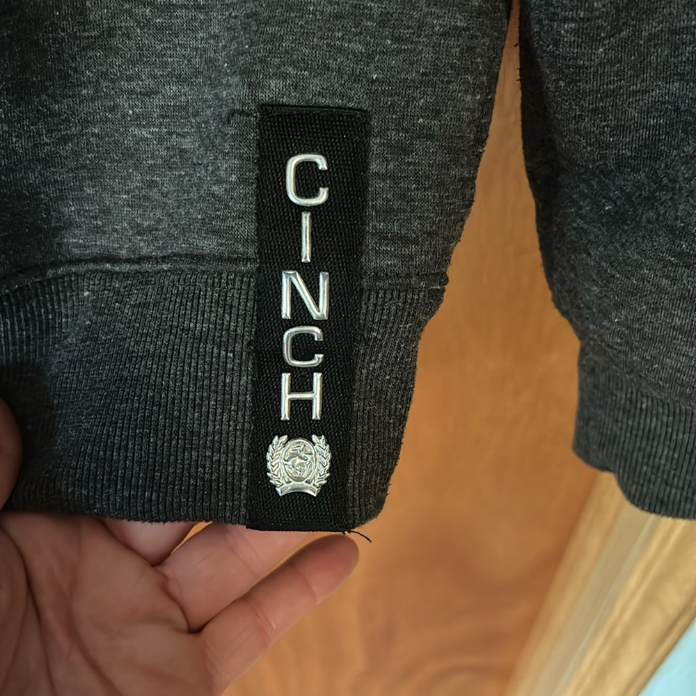 Women’s Cinch Charcoal Hoodie with Black Accents size XL - Picture 7 of 7